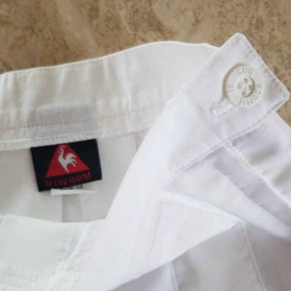 SOLD!!!VTG White Tennis Skirt Le Coq Sportif - Picture 4 of 8